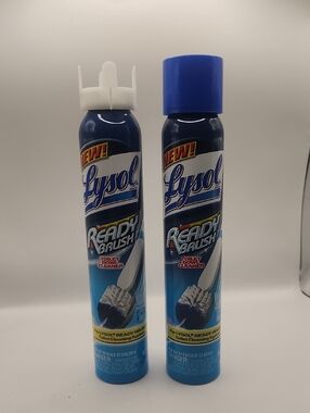 2 Lysol Ready Brush Toilet Bowl Cleaner Refill Canisters 7 oz New